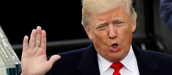 Дональд Трамп во время инаугурации - Sputnik Беларусь