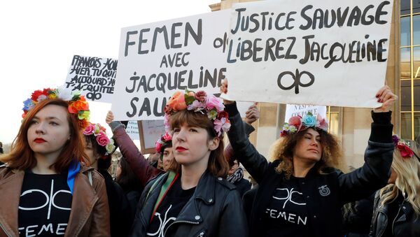 Активистки движения Femen во Франции, архивное фото - Sputnik Беларусь