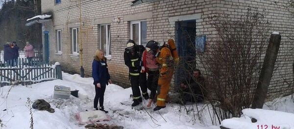 Пожар в Городке Пожар в Городке - Sputnik Беларусь