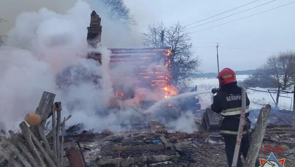 Пожар в Чаусском районе - Sputnik Беларусь
