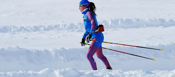 Дарья Виролайнен на предсезонной тренировке национальной сборной России по биатлону - Sputnik Беларусь