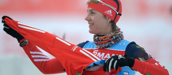 Ирина Старых (Россия) во время официальной тренировки женщин - Sputnik Беларусь