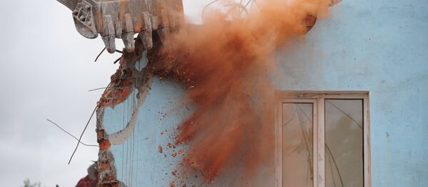 Снос дома, архивное фото - Sputnik Беларусь