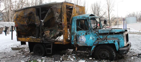 Ситуация после обстрелов в Донецке Ситуация после обстрелов в Донецке - Sputnik Беларусь