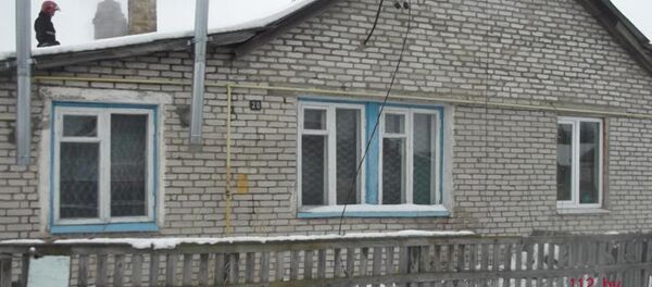 Горевший в Быхове дом Горевший в Быхове дом - Sputnik Беларусь