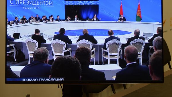 Большой разговор с президентом, Александр Лукашенко отвечает на вопросы журналистов 03.02.2017 - Sputnik Беларусь