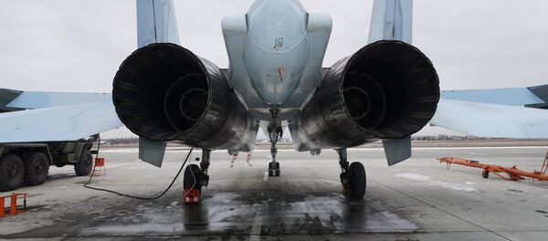Турбины многоцелевого истребителя СУ-30СМ - Sputnik Беларусь