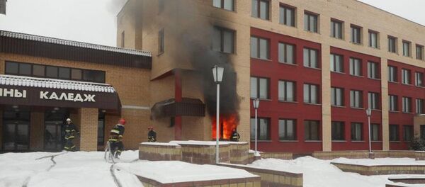 При пожаре в Жлобинском металлургическом колледже погиб мужчина - Sputnik Беларусь
