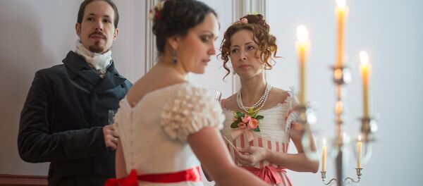 Бал в усадьбе Козел-Поклевских в деревне Красный Берег - Sputnik Беларусь