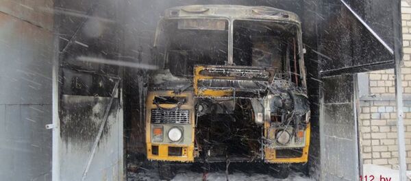 Пожар в Любани - Sputnik Беларусь