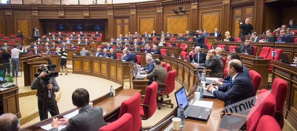 Заседание Национального Собрания РА Заседание Национального Собрания РА - Sputnik Беларусь