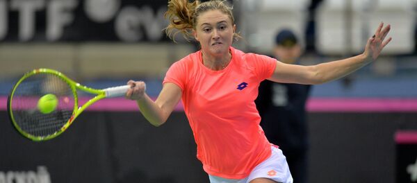 Александра Саснович в четвертьфинальном матче Кубка Федераций - Sputnik Беларусь