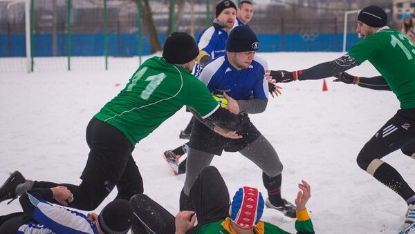 Соревнования по снежному регби прошли в Минске - Sputnik Беларусь