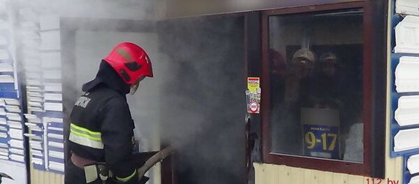 Пожар на рынке в Бресте - Sputnik Беларусь