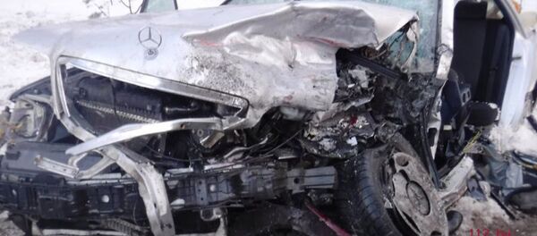 Разбитый в ДТП автомобиль - Sputnik Беларусь