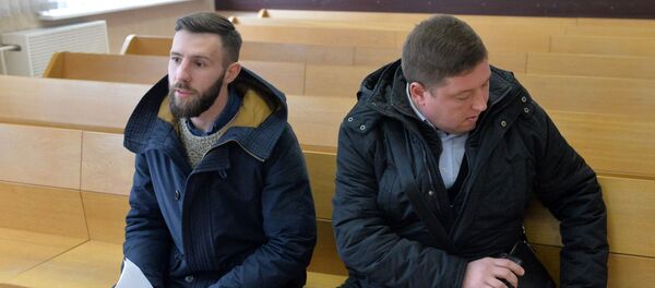 Гражданин РФ Тимофей Ермаков в зале суда Ленинского района Минска - Sputnik Беларусь