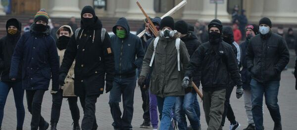 Анархисты на Октябрьской - Sputnik Беларусь