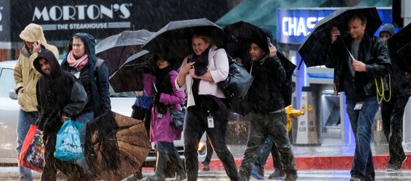 Ливень с Лос-Анджелесе, штат Калифорния - Sputnik Беларусь