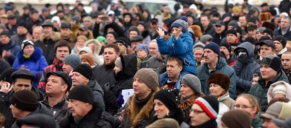 Марш против декрета о тунеядцах в Гомеле - Sputnik Беларусь