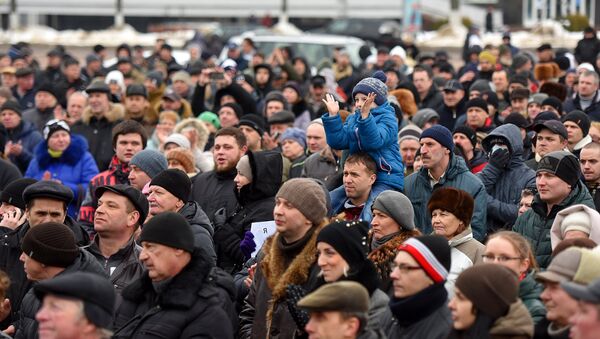 Марш против декрета о тунеядцах в Гомеле - Sputnik Беларусь