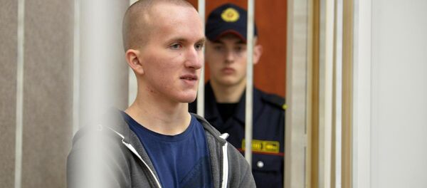 Владислав Казакевич, обвиняемый по делу о резне в ТЦ Новая Европа - Sputnik Беларусь