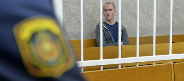 Обвиняемый Казакевич в зале суда - Sputnik Беларусь