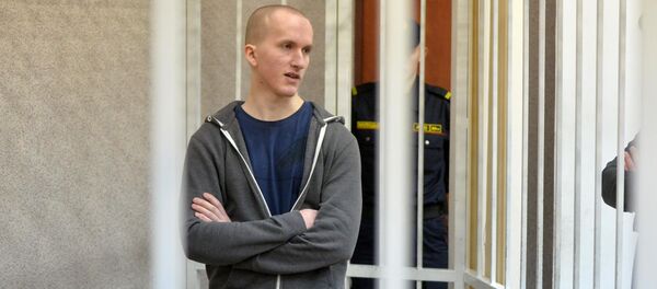 Обвиняемый Казакевич в зале суда - Sputnik Беларусь