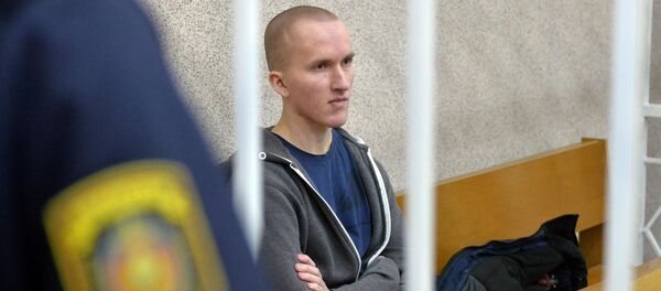 Обвиняемый Владислав Казакевич в суде - Sputnik Беларусь