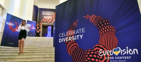 Эмблема конкурса Евровидение-2017 в Киеве Эмблема конкурса Евровидение-2017 в Киеве - Sputnik Беларусь