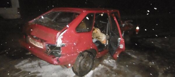 Место аварии в Минском районе - Sputnik Беларусь