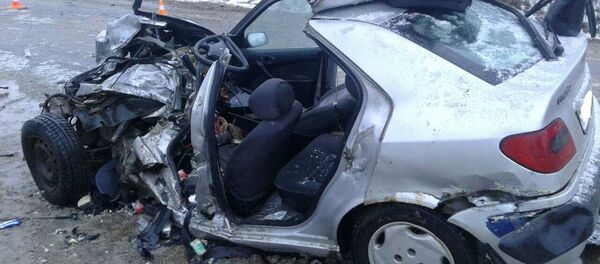 Разбитая в ДТП машина - Sputnik Беларусь