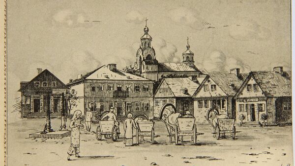 Рыночная площадь Новогрудка, 1916 год - Sputnik Беларусь