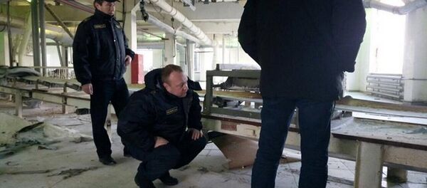 Работа представителей СК на месте взрыва на Скидельском сахарном комбинате - Sputnik Беларусь