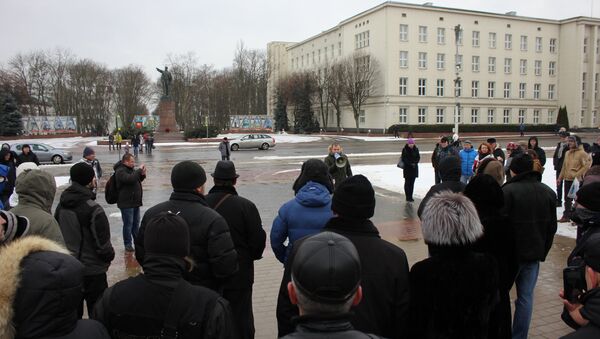 Акция протеста против декрета №3 в Бресте - Sputnik Беларусь