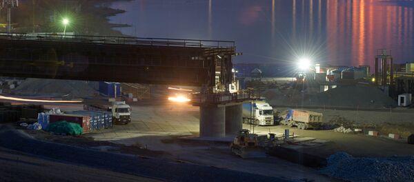 Строительство моста через Керченский пролив в Крыму - Sputnik Беларусь