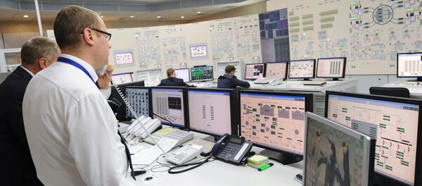 Щит управления энергоблока Атомной электростанции - Sputnik Беларусь