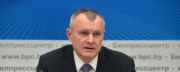 Игорь Шуневич на пресс-конференции, архивное фото - Sputnik Беларусь