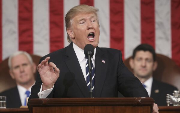 Дональд Трамп выступает в конгрессе США Дональд Трамп выступает в конгрессе США - Sputnik Беларусь