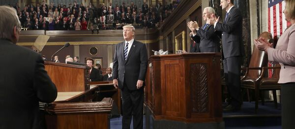 Дональд Трамп выступает в конгрессе США Дональд Трамп выступает в конгрессе США - Sputnik Беларусь