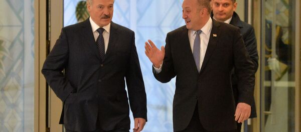 Президент Беларуси Александр Лукашенко и президент Грузии Георгий Маргвелашвили - Sputnik Беларусь