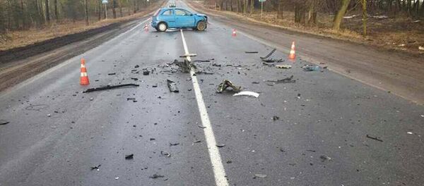 Место ДТП под Смолевичами - Sputnik Беларусь