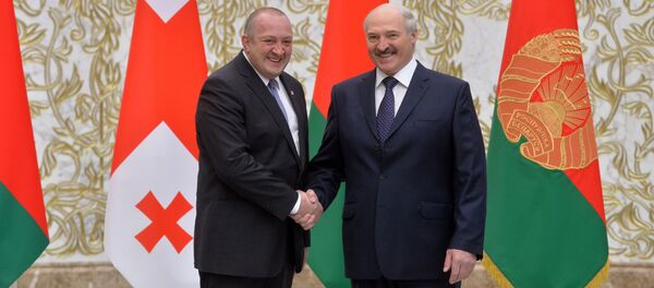 Президент Грузии Георгий Маргвелашвили и президент Беларуси Александр Лукашенко - Sputnik Беларусь
