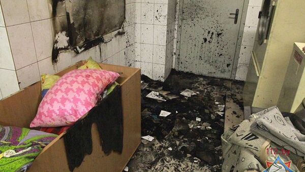 Пожар в общежитии в Минске - Sputnik Беларусь