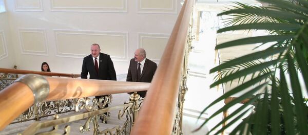Президент Грузии Георгий Маргвелашвили и президент Беларуси Александр Лукашенко - Sputnik Беларусь