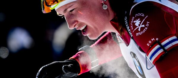 Белорусская биатлонистка Дарья Домрачева - Sputnik Беларусь