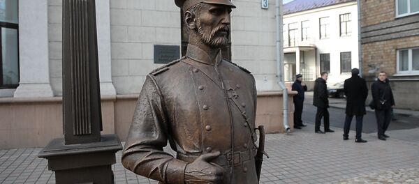 Помнік гарадавому з'явіўся ў Мінску Помнік гарадавому з'явіўся ў Мінску - Sputnik Беларусь