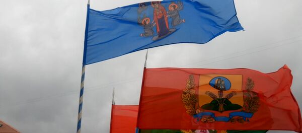 У дзень бітвы на Нямізе ў цэнтры Мінска сабраліся ваяры розных эпох У дзень бітвы на Нямізе ў цэнтры Мінска сабраліся ваяры розных эпох - Sputnik Беларусь