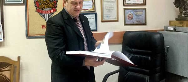 Владимир Тихиня у себя в кабинете Владимир Тихиня у себя в кабинете - Sputnik Беларусь