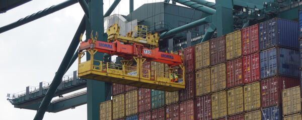 Погрузка контейнеров - Sputnik Беларусь