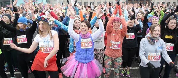 Пробег в честь 8 марта Пробег в честь 8 марта - Sputnik Беларусь